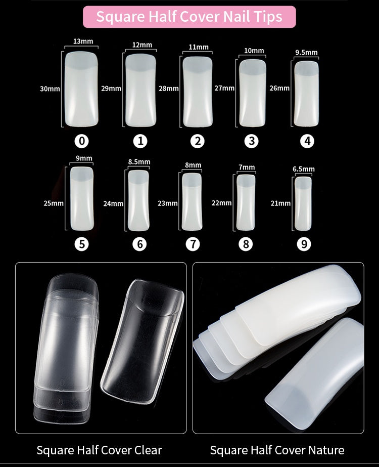 500-Piece French Acrylic Nail Tips