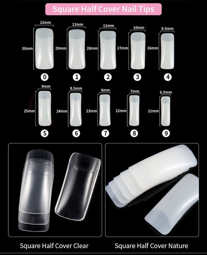 500-Piece French Acrylic Nail Tips