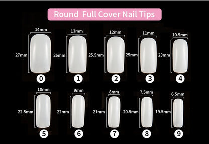 500-Piece French Acrylic Nail Tips