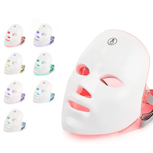Rechargeable 7-Color LED Facial Mask