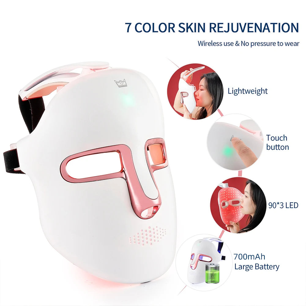 7-Color LED Facial Mask