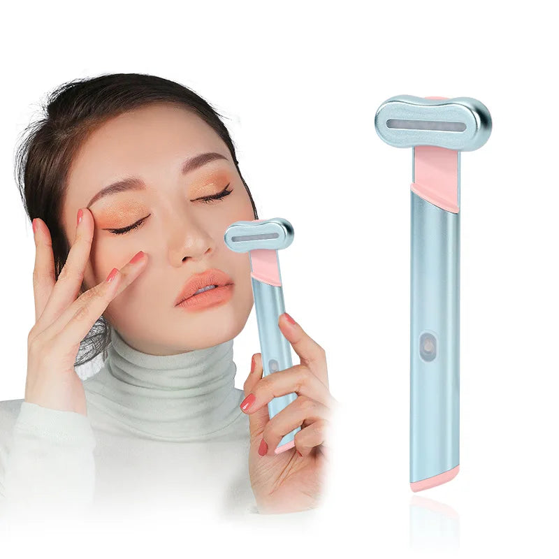 EMS Microcurrent Facial Lifting Wand Red Light Anti-Wrinkle Massager