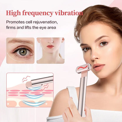 EMS Microcurrent Facial Lifting Wand Red Light Anti-Wrinkle Massager