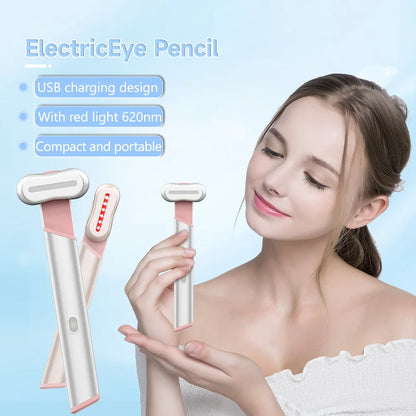 EMS Microcurrent Facial Lifting Wand Red Light Anti-Wrinkle Massager