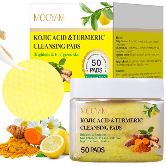 Turmeric Kojic Acid Exfoliating Cleansing Pads