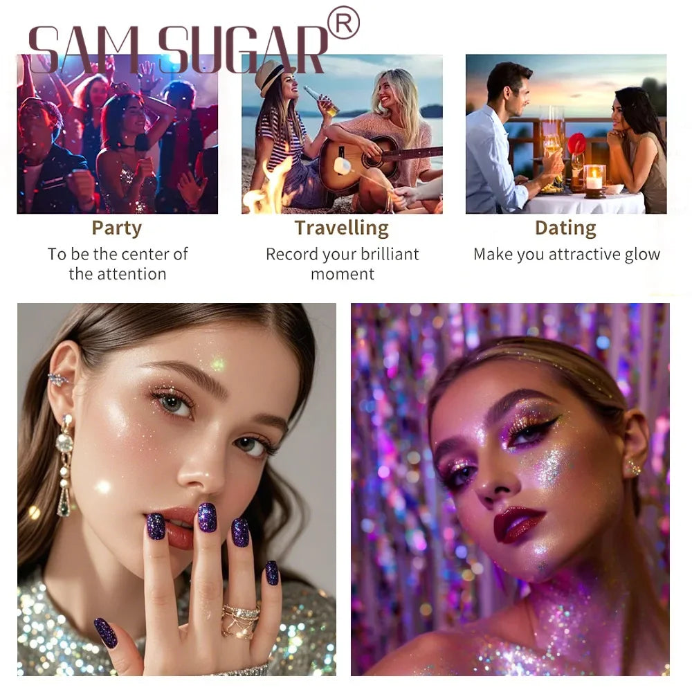 Waterproof Fine Glitter Highlighter Spray