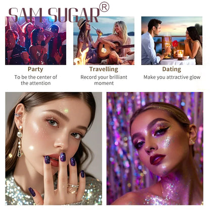 Waterproof Fine Glitter Highlighter Spray