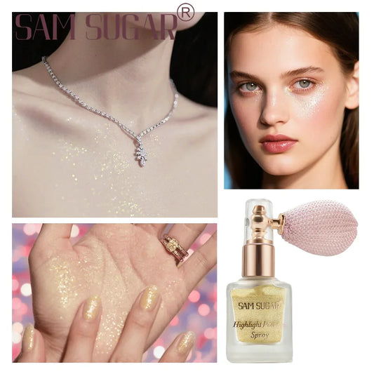 Waterproof Fine Glitter Highlighter Spray