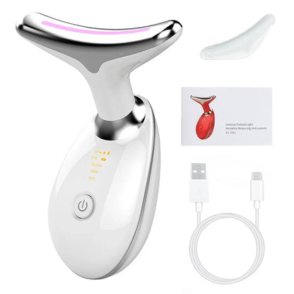 7-Color LED Face Neck Lifting Massager Device
