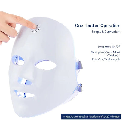 Rechargeable 7-Color LED Facial Mask
