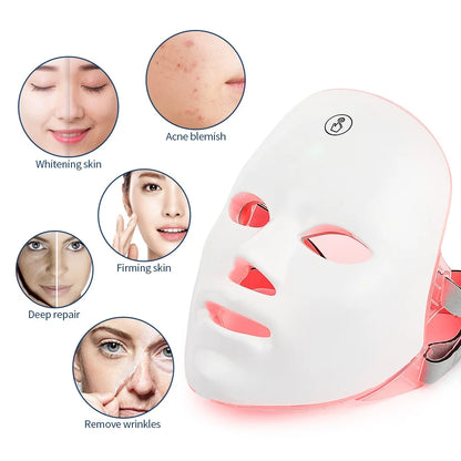 Rechargeable 7-Color LED Facial Mask