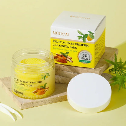 Turmeric Kojic Acid Exfoliating Cleansing Pads