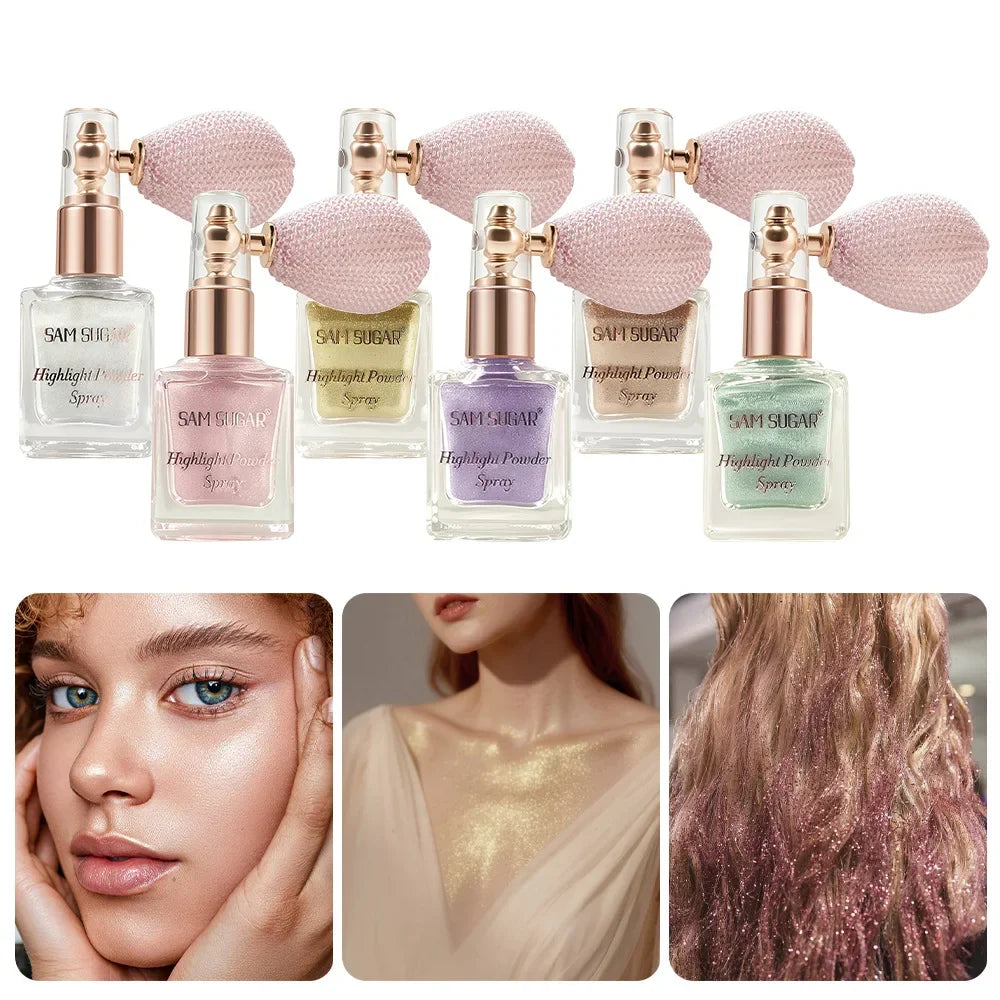 Waterproof Fine Glitter Highlighter Spray