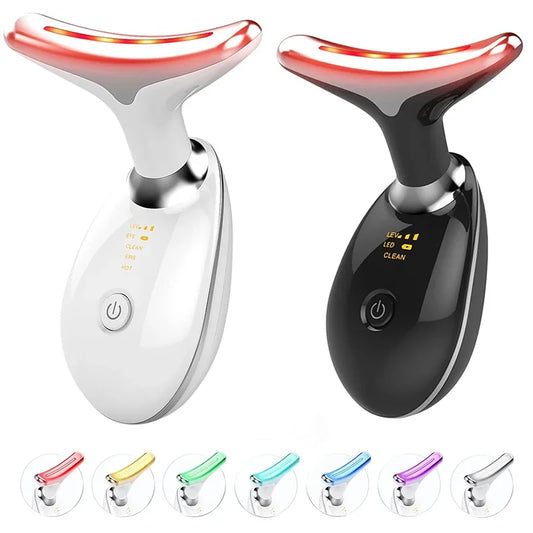 7-Color LED Face Neck Lifting Massager Device